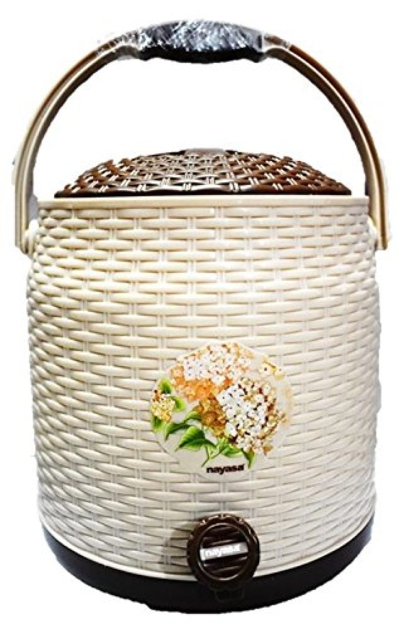 Nayasa Superplast Cane Plastic Water Jug, 5 Litres, Brown