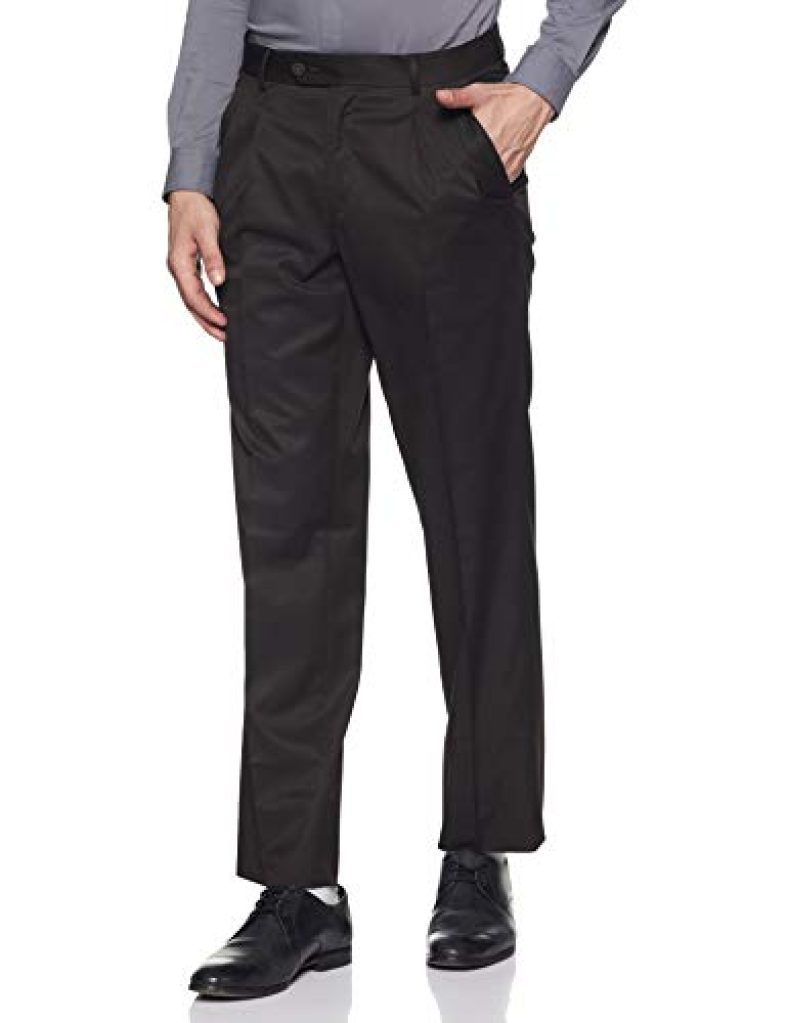 V Dot Van Heusen Men’S Formal Trousers (8907271299459_Vhtp1M03791_Dark Brown_28W X 30L)