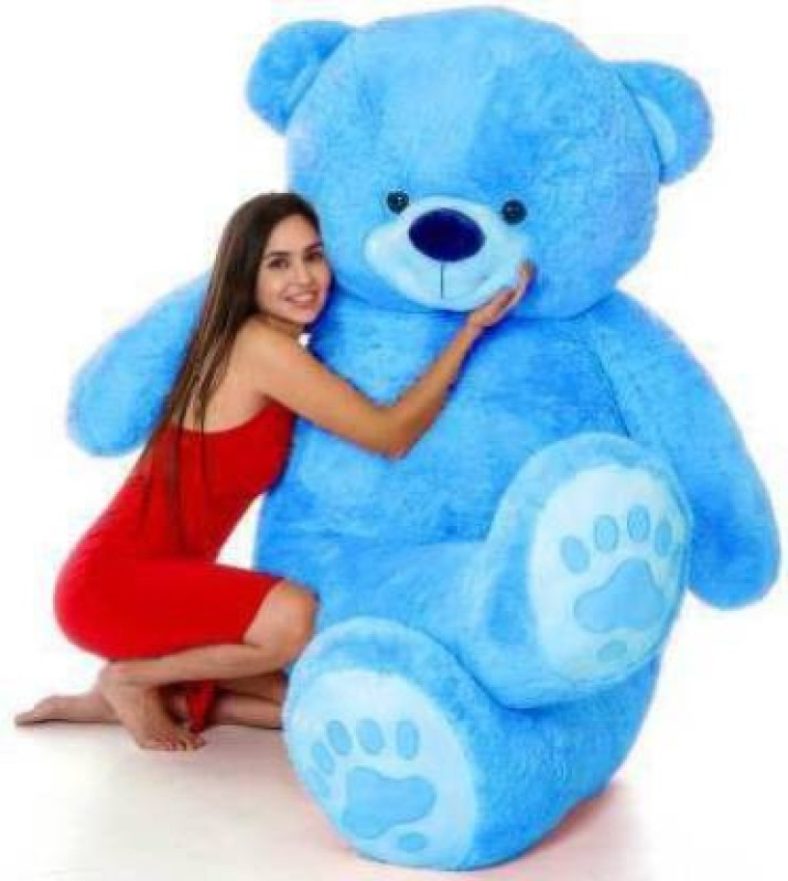 Riddhi 3 Feet Very Cute Long Soft Hug Gable American Style Teddy Bear Best For Gift – 36 Inch – – 90 Cm Blue  – 90 Cm(Blue)