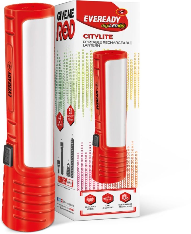 Eveready Citylite 2 Hrs Lantern Emergency Light(Red)