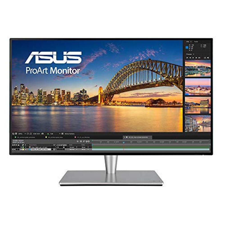 Asus Proart Display Pa27Ac Hdr Professional Monitor – 27 Inch (68.58 Cm) Lcd 2560 X 1440 Pixels Wqhd, Hdr-10, 100% Of Srgb, Color Accuracy E < 2, Thunderbolt 3, Hardware Calibration, Black