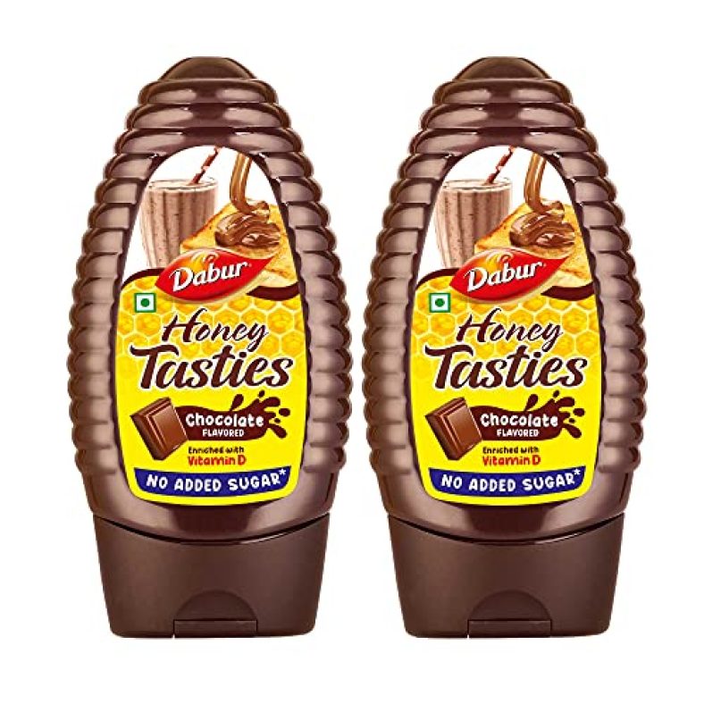 Dabur Honey Tasties Chocolate Syrup | Enriched With Vitamin D |No Added Sugar – 200Gm (Pack Of 2)