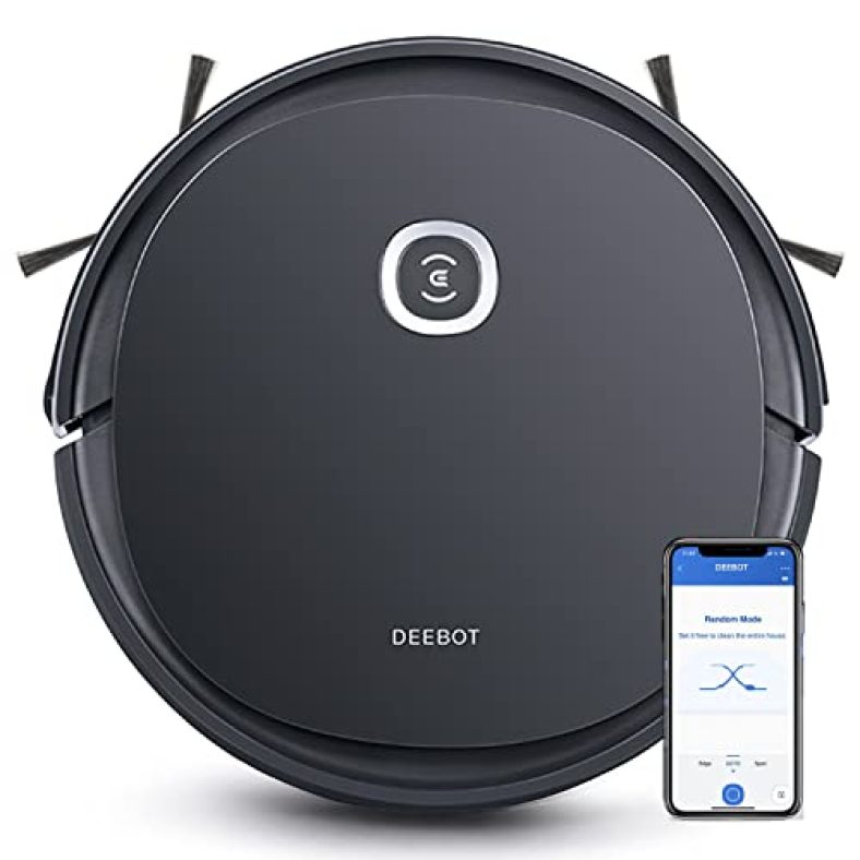 Ecovacs Deebot U2 Pro 2-In-1 Robotic Vacuum Cleaner With Mopping, Strong Suction, Smart App Enabled, Google Assistant & Alexa (Deebot U2 Pro)