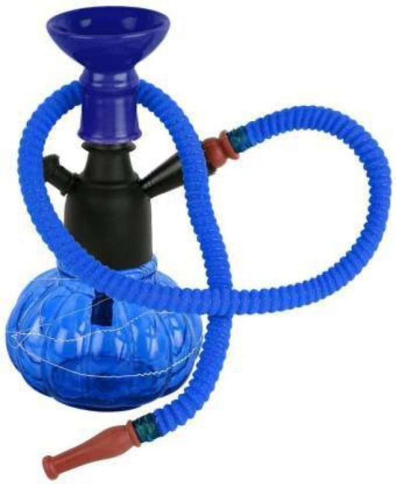 Shopyfy 8 Inch Glass Hookah(Blue)