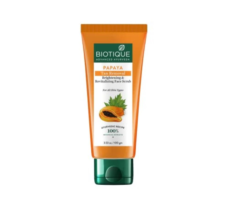 Biotique Bio Papaya Revitalizing Tan Removal Scrub, 100 G