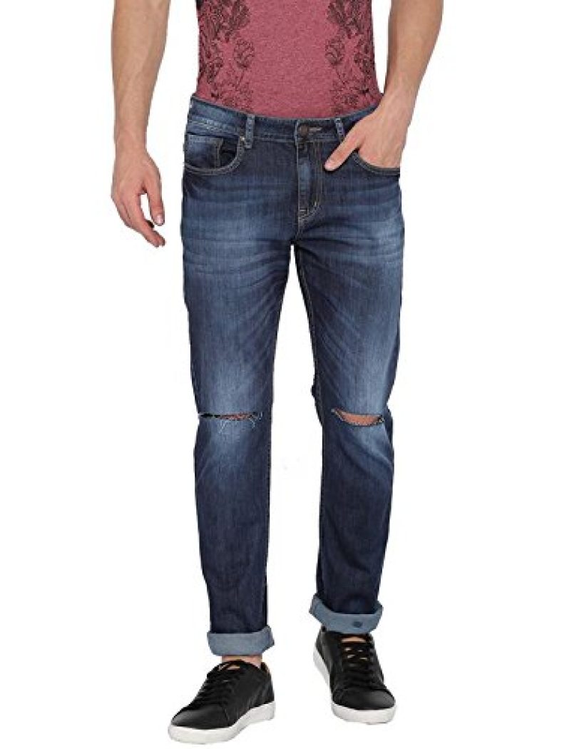 American Crew Men’S Regular Fit Jeans (Acjn522-36_Blue_36)