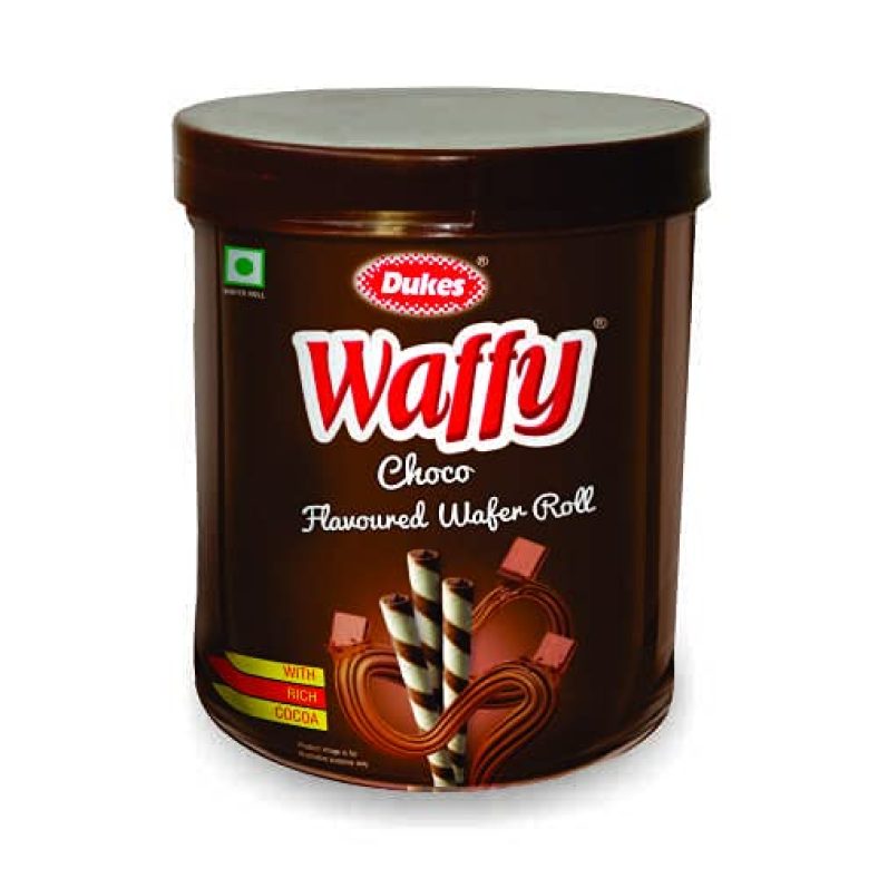 Dukes Waffy Chocolate Flavoured Wafer Roll Jar (250G)