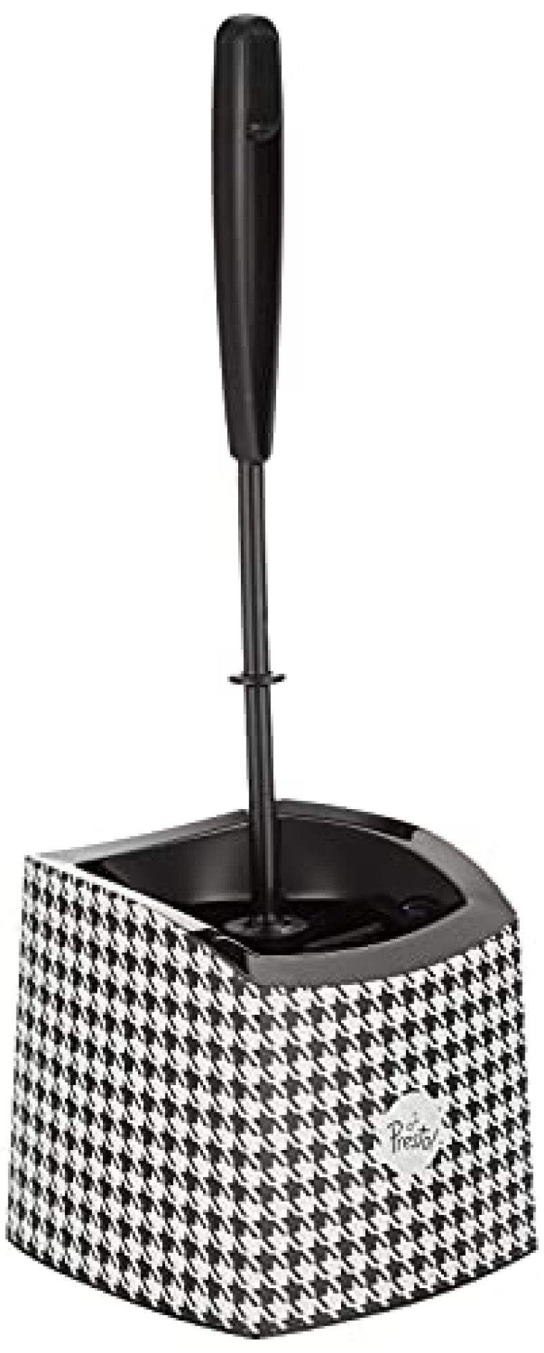 Amazon Brand – Presto! Plastic Toilet Brush With Square Holder