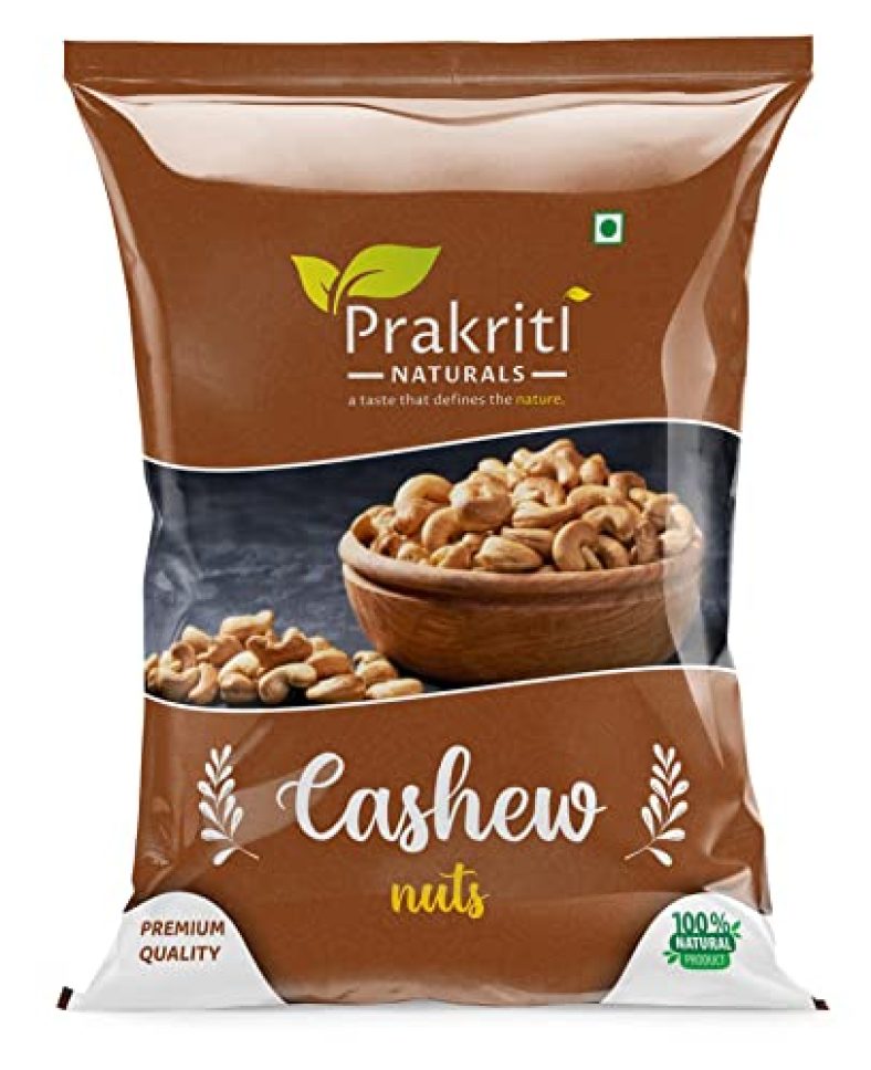 Prakriti Naturals® 100% Natural Premium Whole Cashews |Whole Crunchy Cashew | Premium Kaju Nuts (1000 Grams)