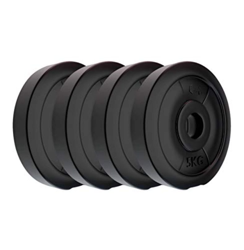 Kore K-Pvc-Rw(5Kgx4) Free Weights Combo, 20 Kg, Black