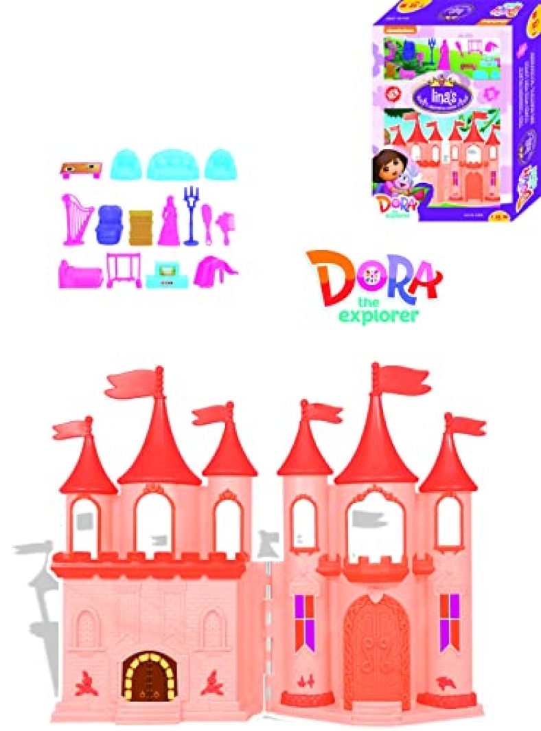 Toyzone Dora Doll House-45946 | Play Set For Girls| Role Play Set | Doll House With Furniture | Doll House Play Set For Kids | For Kids Age 3+