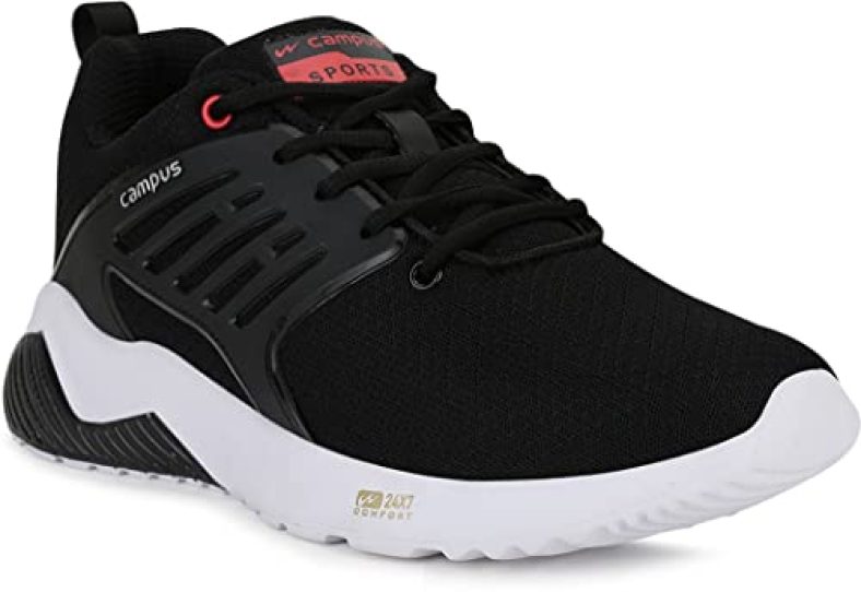 Campus Men’S Crysta Pro Blk/Red Running Shoes 8-Uk/India