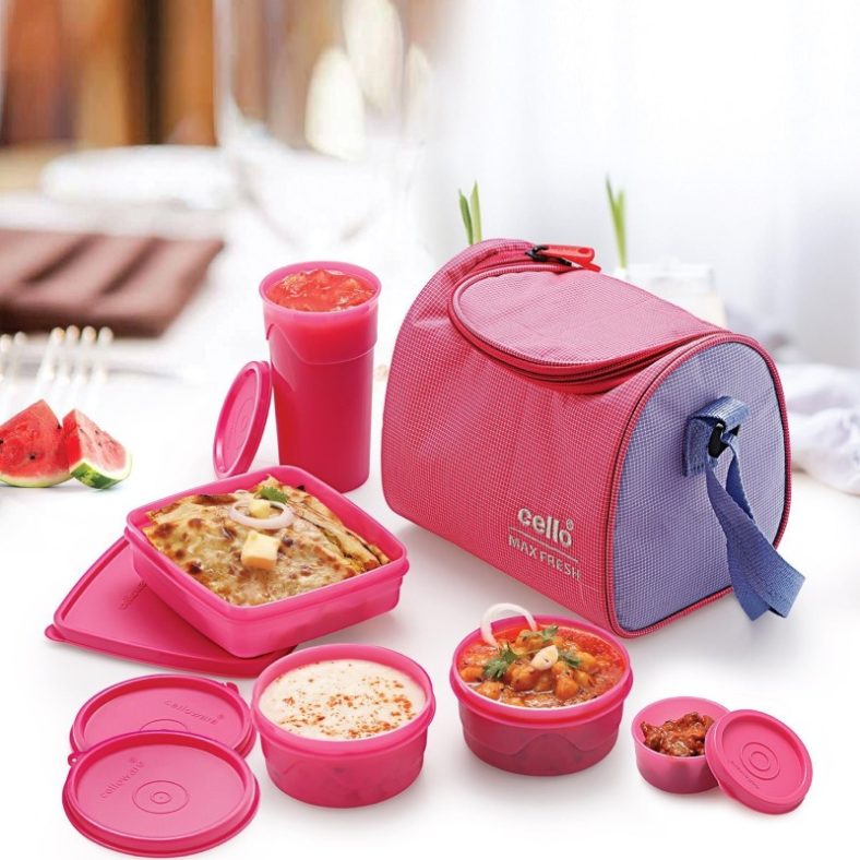 Cello Max Fresh Sling 5 Containers Lunch Box(1250 Ml)