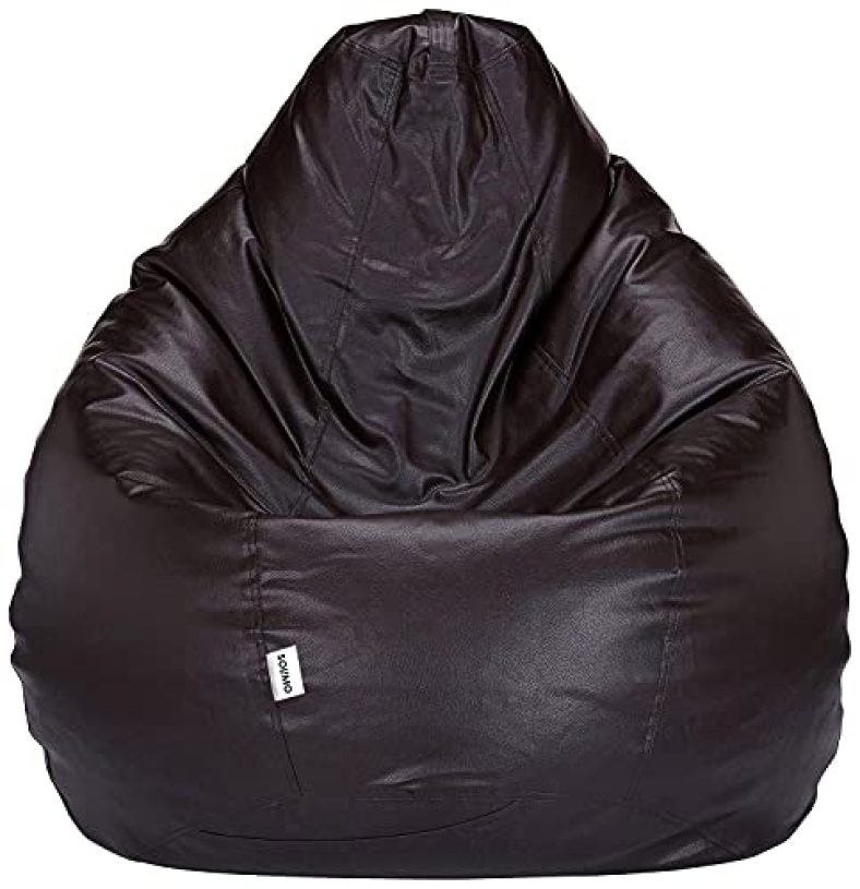 Amazon Brand – Solimo Xxxl Bean Bag Filled With Beans (Brown)