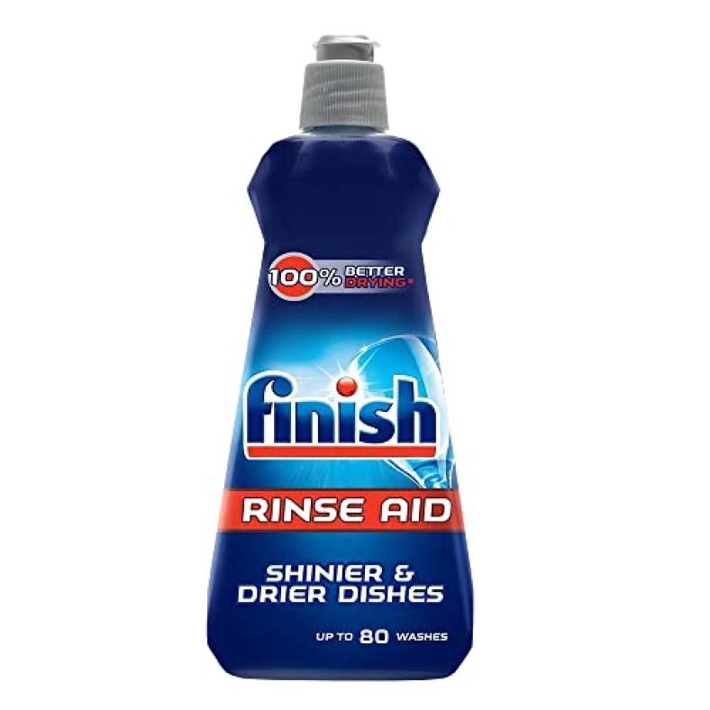 Finish Dishwasher Rinse Aid Liquid, Shine & Dry – 400Ml | Recommended By Most Dishwasher Brands