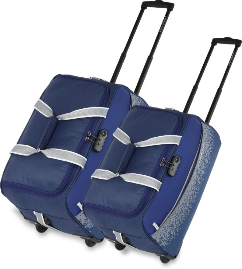 Lavie Sport 24 Inch/63 Cm (Expandable) Pixel Set Of 2 Wheel Duffle Bag Duffel With Wheels (Strolley)