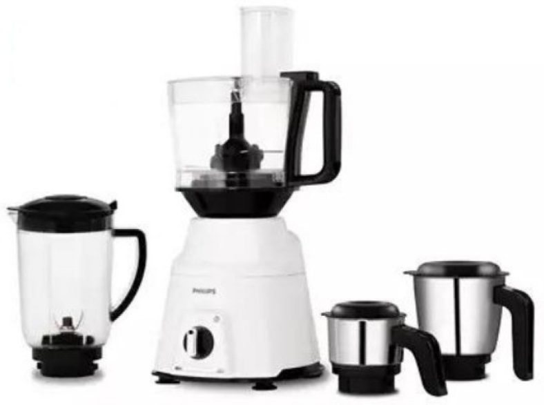 Philips Hl7763/00 730 Juicer Mixer Grinder (4 Jars, White, Black)