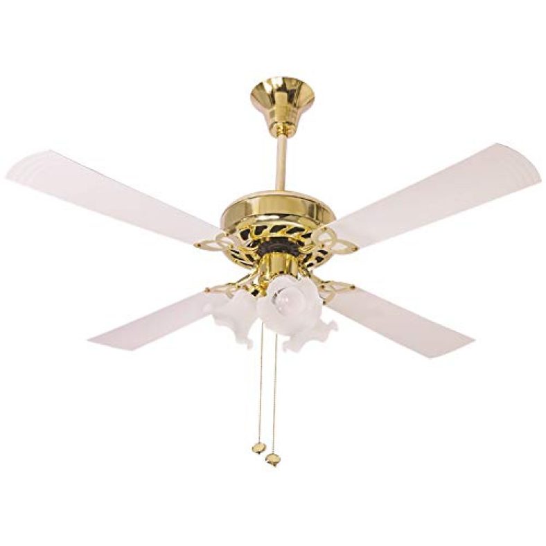 Crompton Uranus 1200 Mm (48 Inch) Decorative Ceiling Fan With Lights (Ivory) (Uranus1200Ivy)