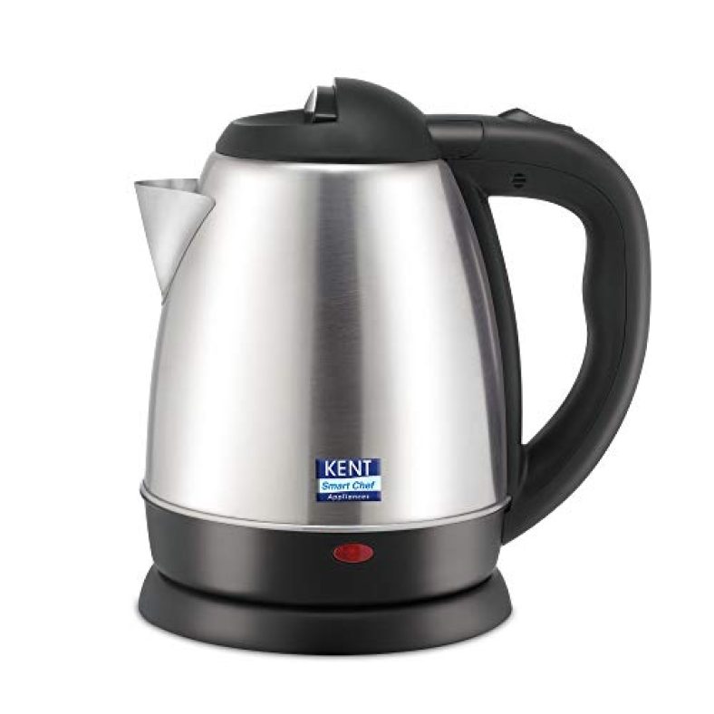 Kent Vogue 1500W 1.2 Litre Electric Kettle (Stainless Steel), Silver