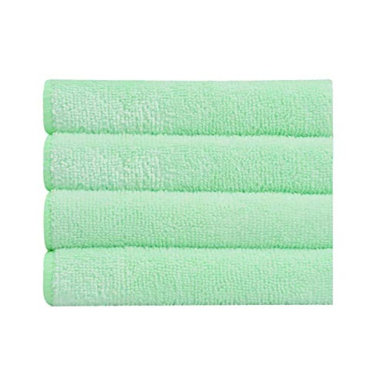 Bathla Spic & Span Multi Purpose Micro Fiber Cleaning Cloth – 300 Gsm: 60Cmx40Cm (Pack Of 4 – Light Green)