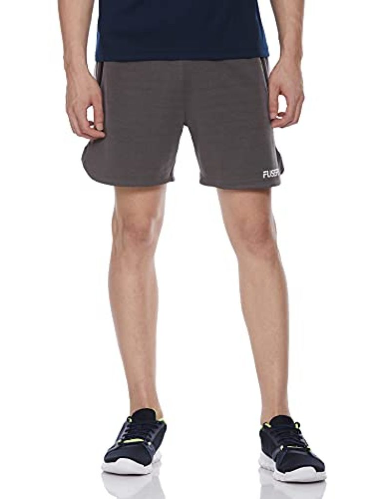 Fusefit Men’S Hybrid Shorts (Ffa-Mb026-02-S_Dk Grey / White_S)