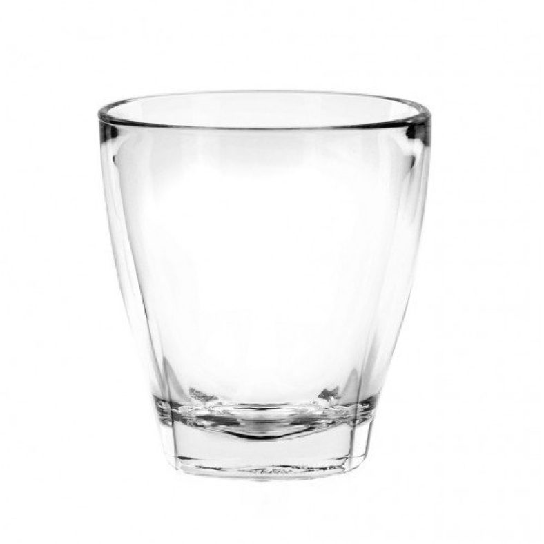 Ocean Caffé Latte Moderno Glass Set, 295.74Ml, Set Of 6, Clear