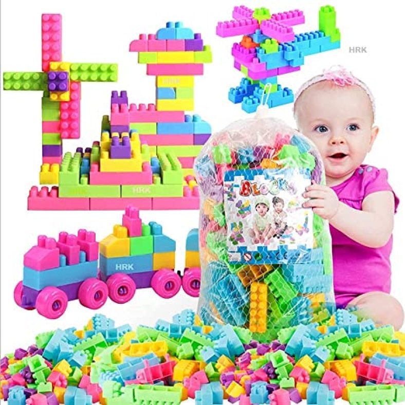 Hrk 50 Pieces Building Blocks For Kids With Wheel Age 3+, Smart Activity Fun And Learning Train Blocks For Kids, Building Blocks For Kids,Bricks Blocks,Kids And Children For 3 – 5 Years