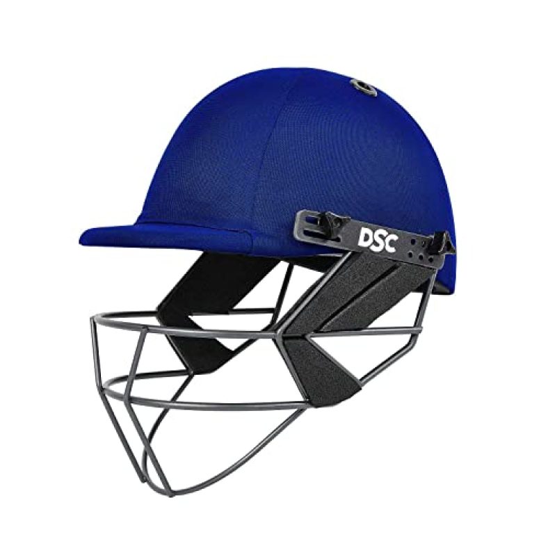Dsc Fort44 Cricket Helmet For Men & Boys (Adjustable Steel Grill | Back Support Strap |Color: Navy | Light Weight | Size :Small