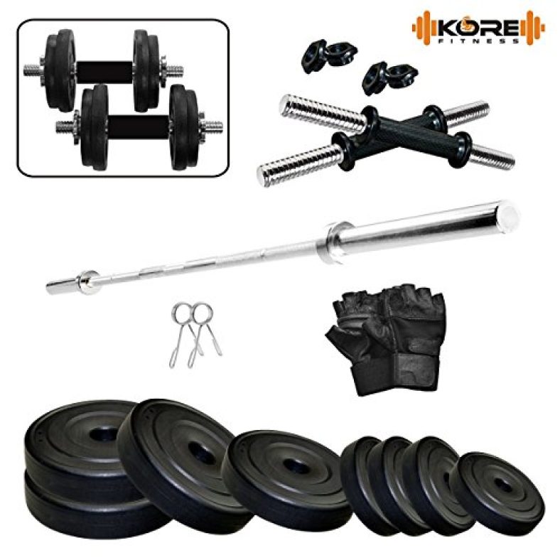 Kore K-20Kg Combo 44-Wb-Sl Home Gym And Fitness Kit
