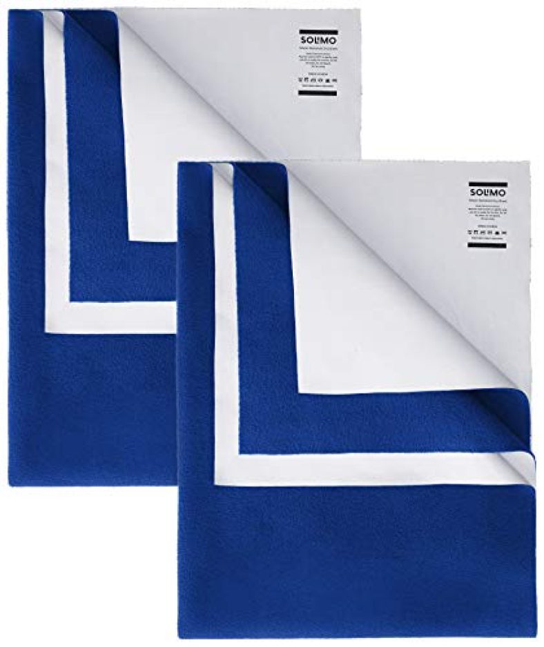Amazon Brand – Solimo Baby Water Resistant Dry Sheet, Small, 70Cm X 50Cm, Royal Blue