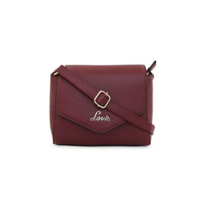 Lavie Denali V Flap Women’S Sling Bag (Maroon)