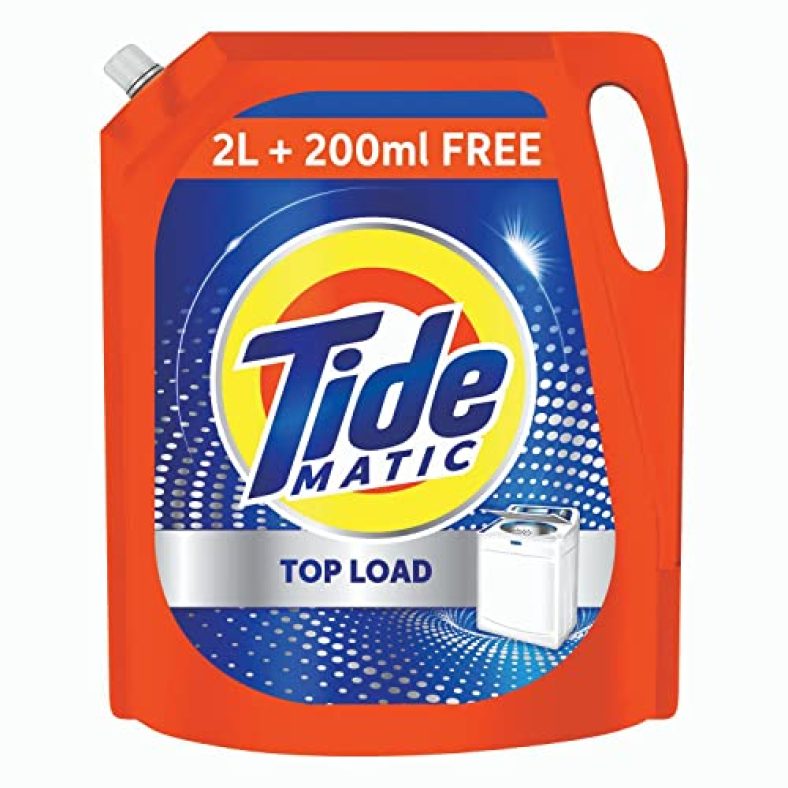 Tide Matic Liquid Detergent 2L + 200 Ml Free– Top Load Washing Machine