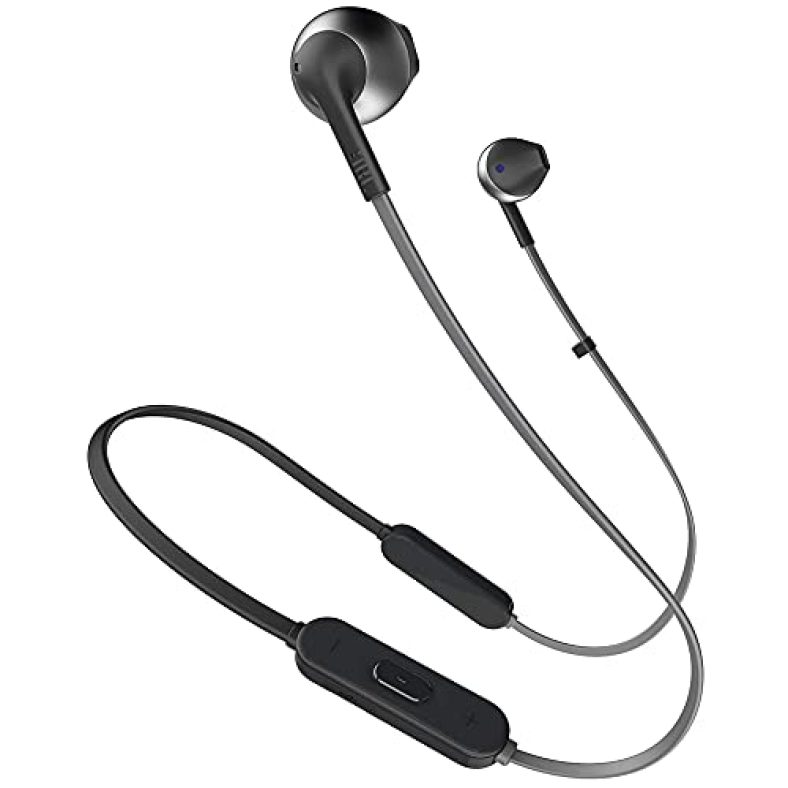 Jbl T205Bt By Harman Wireless Bluetooth In Ear Neckband Headphones With Mic (Black)