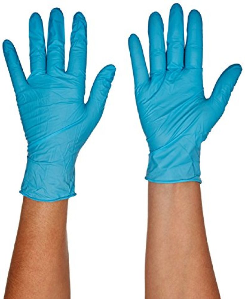 Kleenguard G10 Blue Nitrile Gloves (57372), Medium, Powder-Free, 6 Mil, Ambidextrous, Thin Mil, 100 Gloves/Box