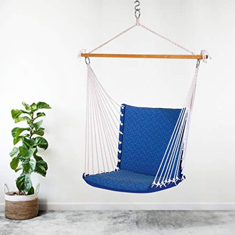 Hangit Polyester Swing Chair (Royal Blue, 60 Centimeters)