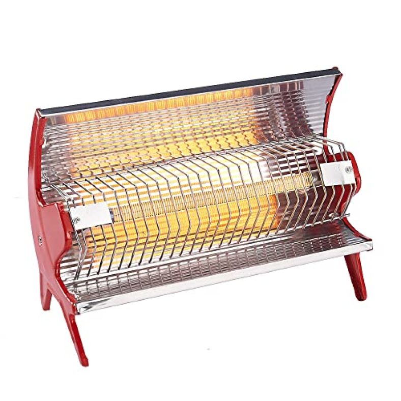 Lifelong Llqh921 Inferno 1000 W (Isi Certified) Radiant Room Heater With One Rod Heating, Room Heater With Stainless Steel Reflectors (1 Year Warranty, Red)