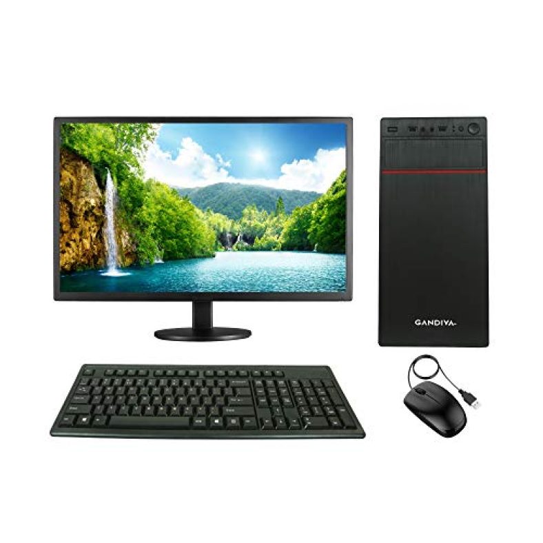 Gandiva® Economical 15.6-Inch All In One C2D Desktop Computer(Core2Duo/4Gb/250Gb Hdd/Windows 7(Trial Version)) Ms Office(Trial Version) & Antivirus(Free Version)