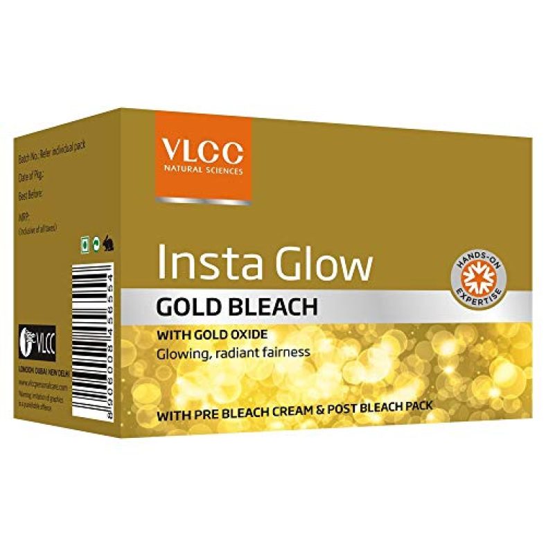 Vlcc Insta Glow Gold Bleach Cream, 30G