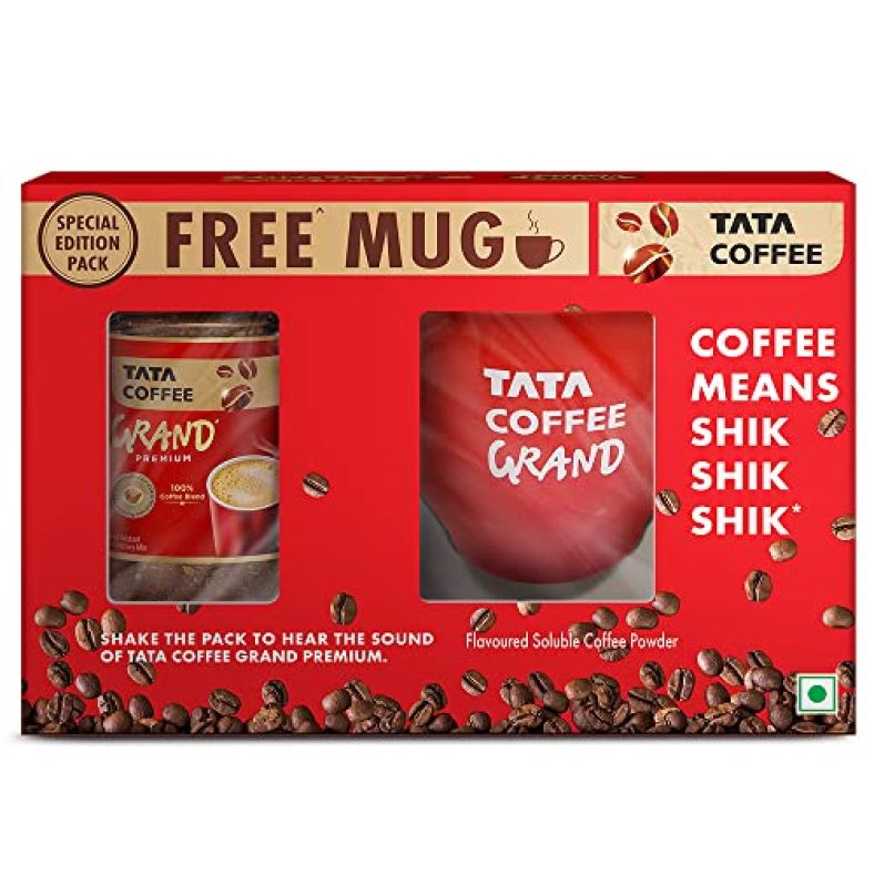 Tata Coffee Grand Premium Special Edition Promo Pack, 50G Jar With Mug