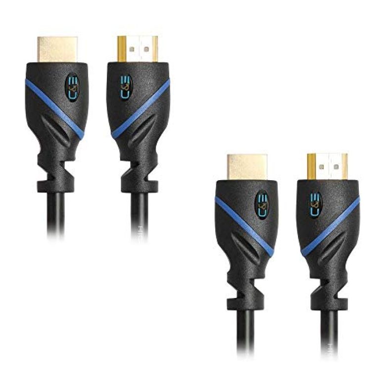 C&E 4K Hdmi Cable (3 Feet/1 Meters) High Speed 10.2Gbps Hdmi Cable – 4K Hdr, 3D, 2160P, 1080P, Ethernet – 30Awg Pvc Hdmi Cord – Audio Return(Arc) Compatible Hd Tv, Blu-Ray, Xbox, Ps4/3, Pc, Fire Tv (2 Pack)
