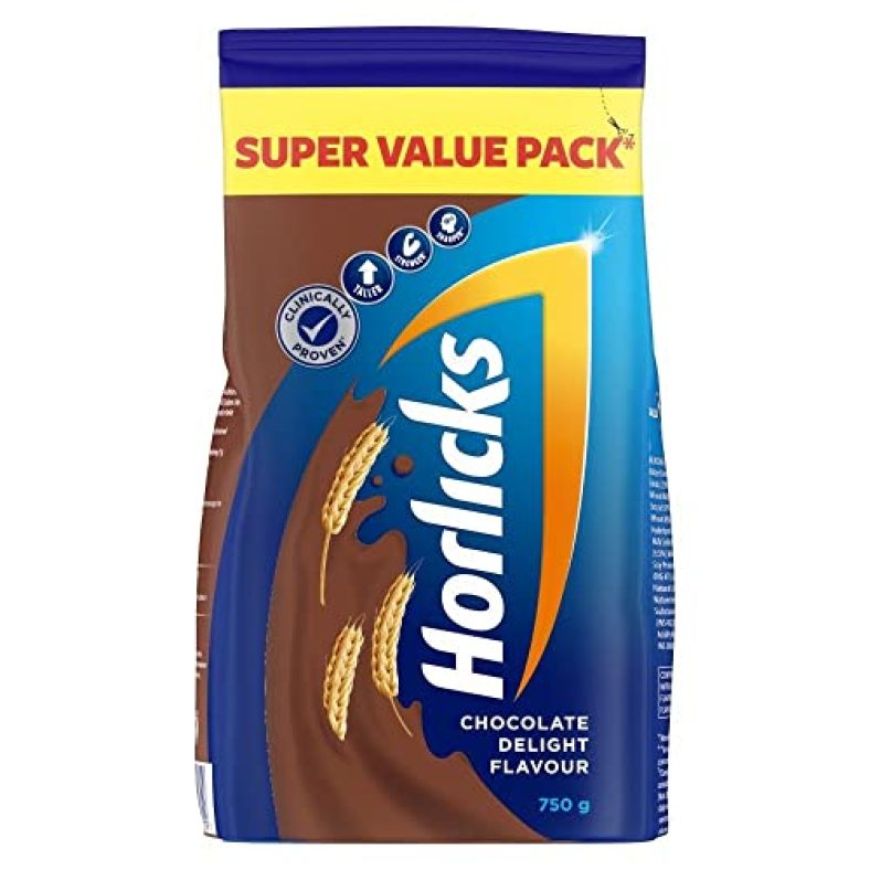 Horlicks Chocolate Health & Nutrition Drink 750 G Refill Pack, For Immunity And 5 Signs Of Growth