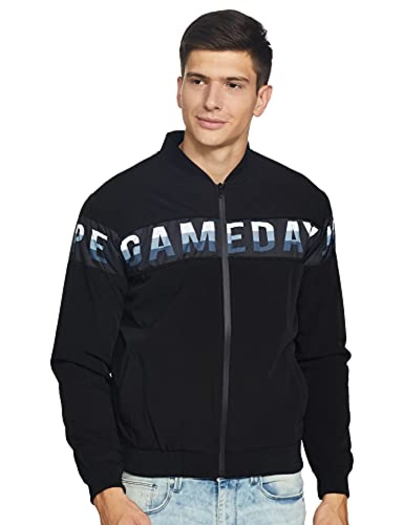 Arrow Men’S Striped Regular Polo Shirt (Asabts3435_Navy M)