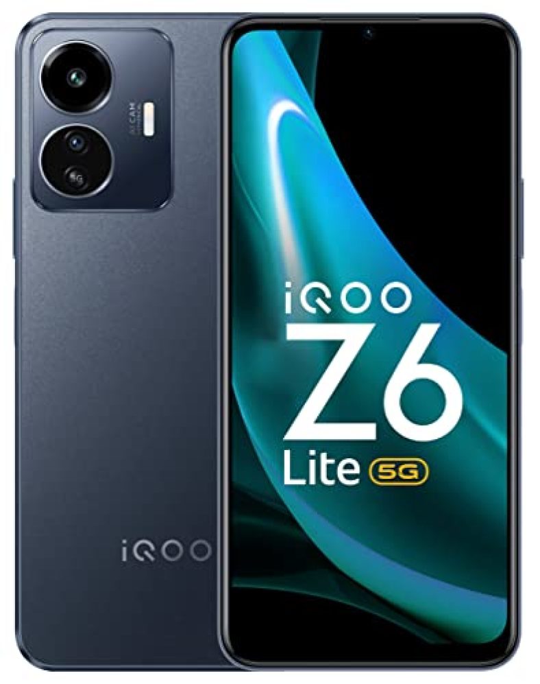 Iqoo Z6 Lite 5G (Mystic Night, 6Gb Ram, 128Gb Storage) | World’S First Snapdragon 4 Gen 1 | Best In-Segment 120Hz Refresh Rate | 5000Mah Battery | Travel Adapter To Be Purchased Separately