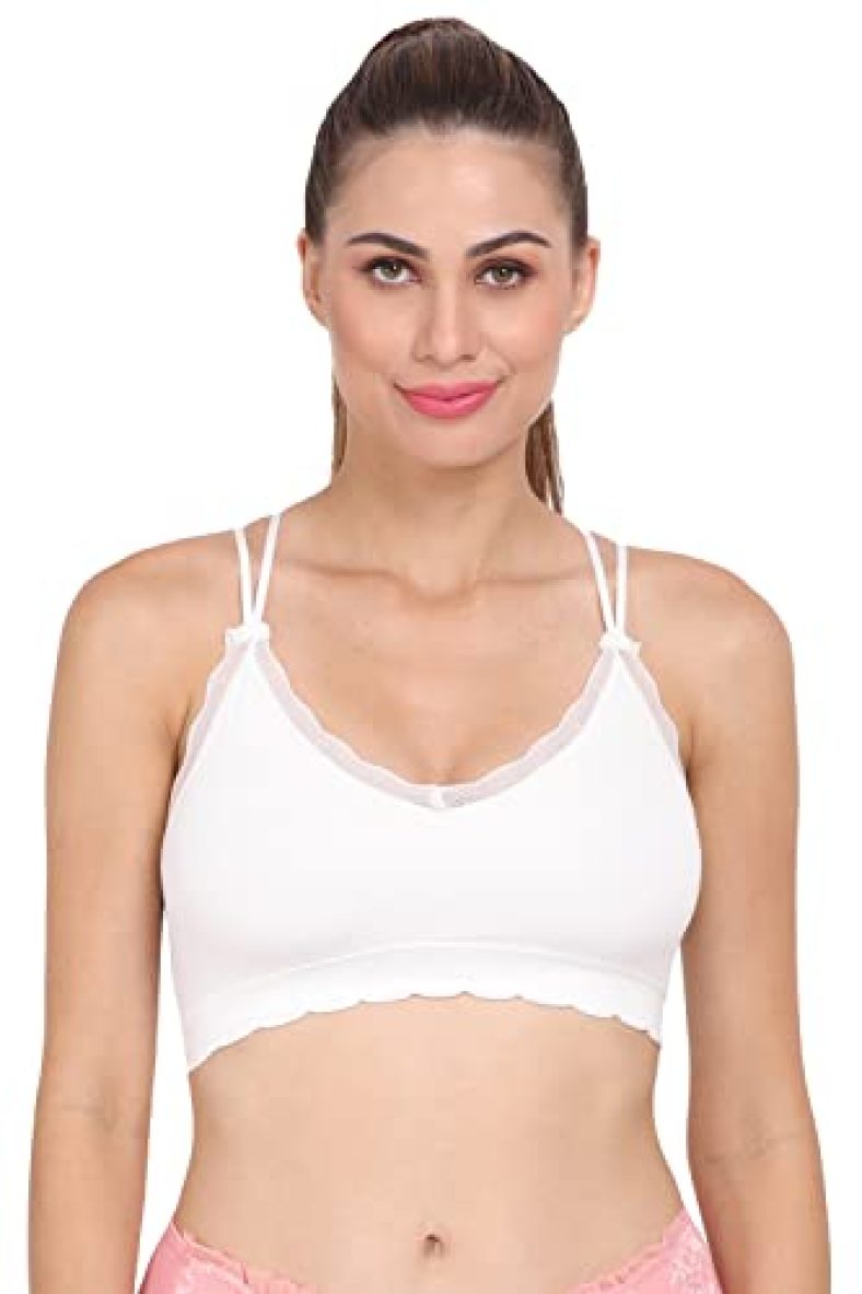 Amour Secret Women’S Lightly Padded Sports Bra S3061 White