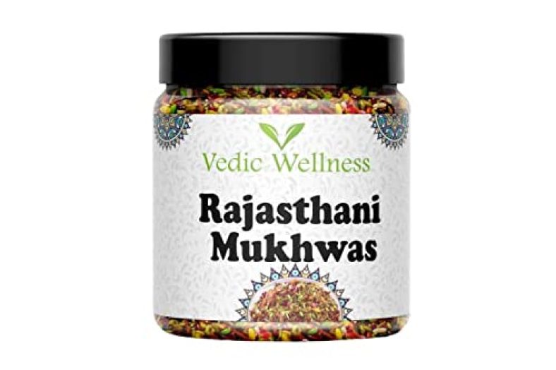Vedic Wellness Rajasthani Mukhwas, Traditional Mouth Freshener Mukhwas Mix (Pack Of 1 (400Gm Jar Pack)) (400 Gram)
