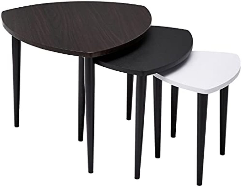 Amazon Brand – Solimo Volga Engineered Wood Set Of 3 Nesting Table