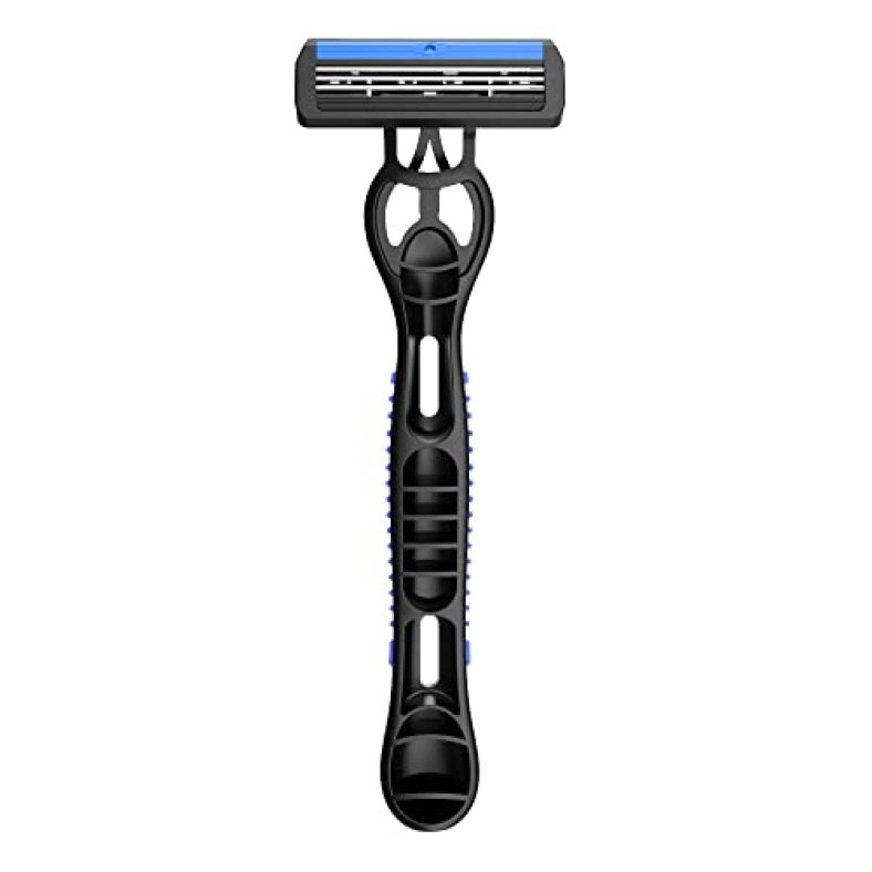 Zlade Armour Triple Blade Disposable Razor For Men | 3 Swedish Stainless Steel Blades | Ergonomic Rubberised Handle – 1 Razor- Pack Of 1