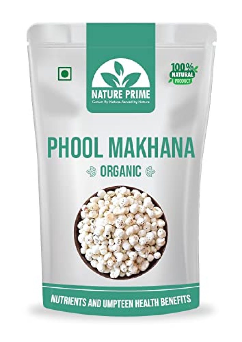Nature Prime Special Jumbo Size Phool Makhana / Lotus Seeds (Handpicked)- 1Kg
