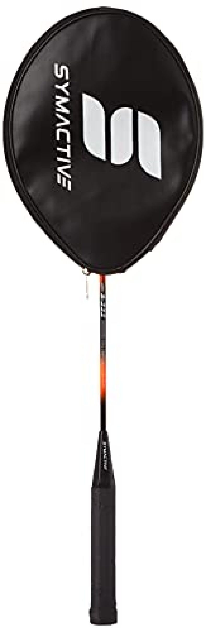 Amazon Brand – Symactive Strung Badminton Racquet For Beginners, S222, Orange