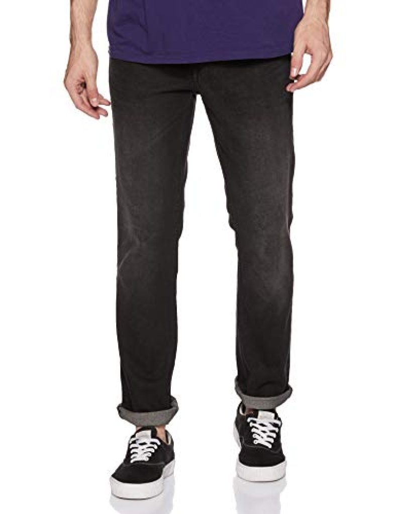 Diverse Men’S Skinny Fit Jeans (Dcmdt03Kc24L06-603F_Black_30Wx33L)